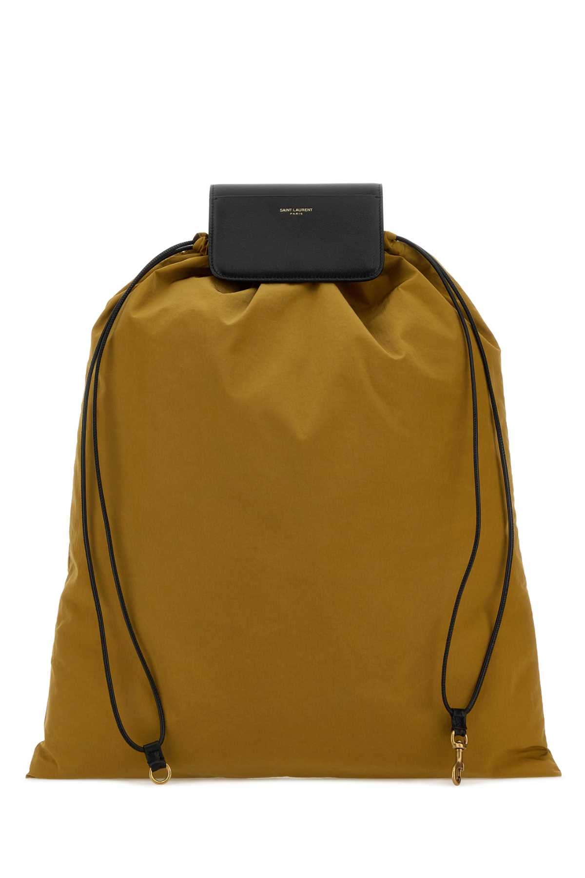 SAINT LAURENT Saint Laurent Men Biscuit Canvas Shopping Bag