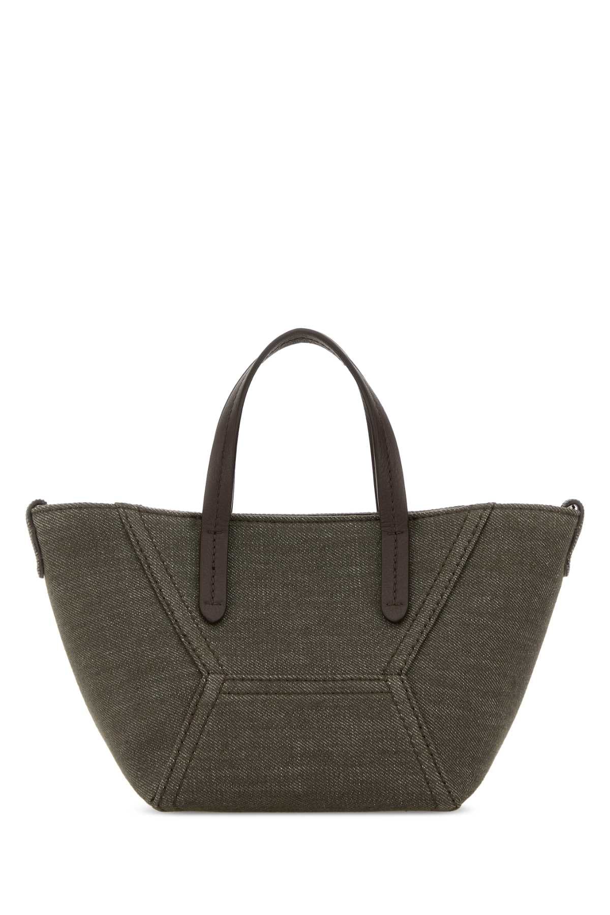 BRUNELLO CUCINELLI Brunello Cucinelli Women Olive Green Fabric Handbag