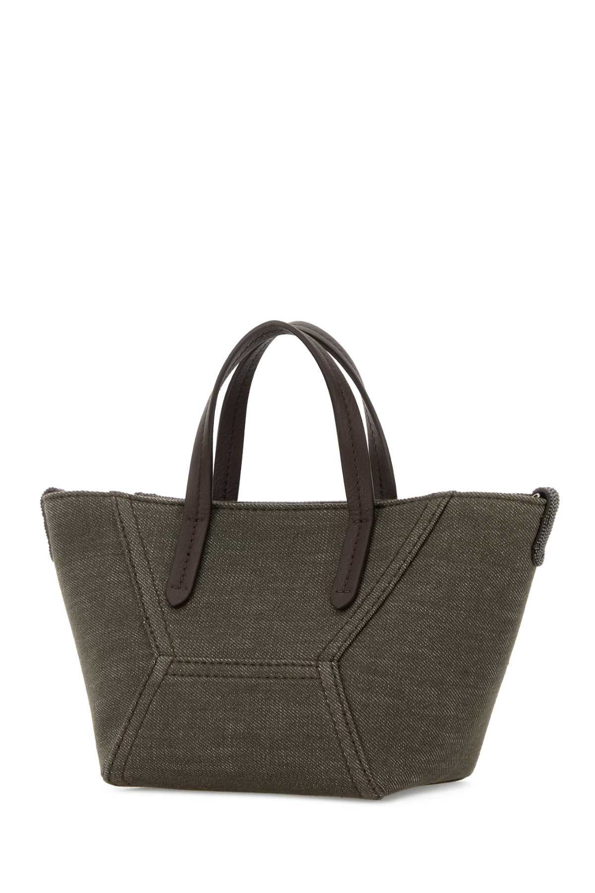 BRUNELLO CUCINELLI Brunello Cucinelli Women Olive Green Fabric Handbag