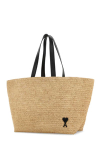 AMI Ami Men Raffia Shopping Bag