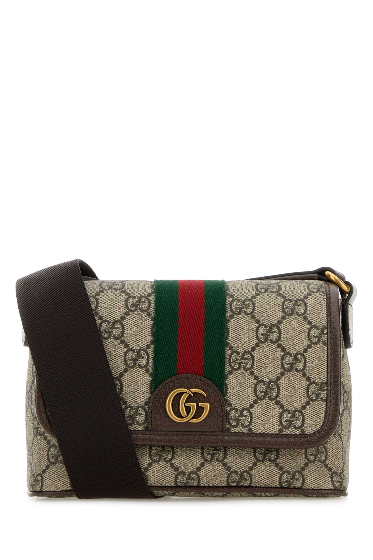 Gucci Men Printed Canvas Mini Ophidia Crossbody Bag