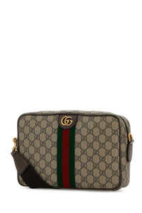 Gucci Men Printed Canvas Crossbody Bag