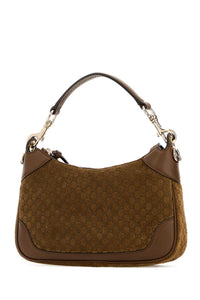 Gucci Women Brown Suede Handbag