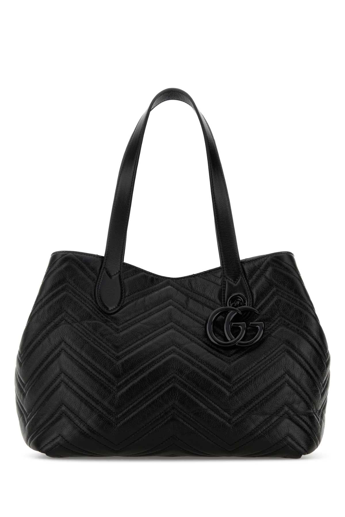 Gucci Women Black Leather Shopping Bag