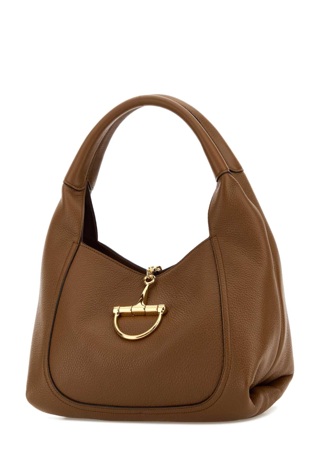 Gucci Women Caramel Leather Shoulder Bag