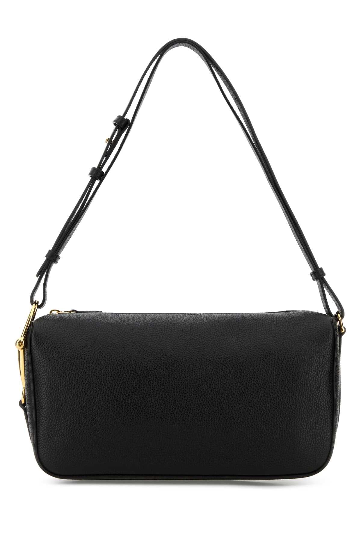 Gucci Women Black Leather Medium Gucci Half Horsebit Shoulder Bag