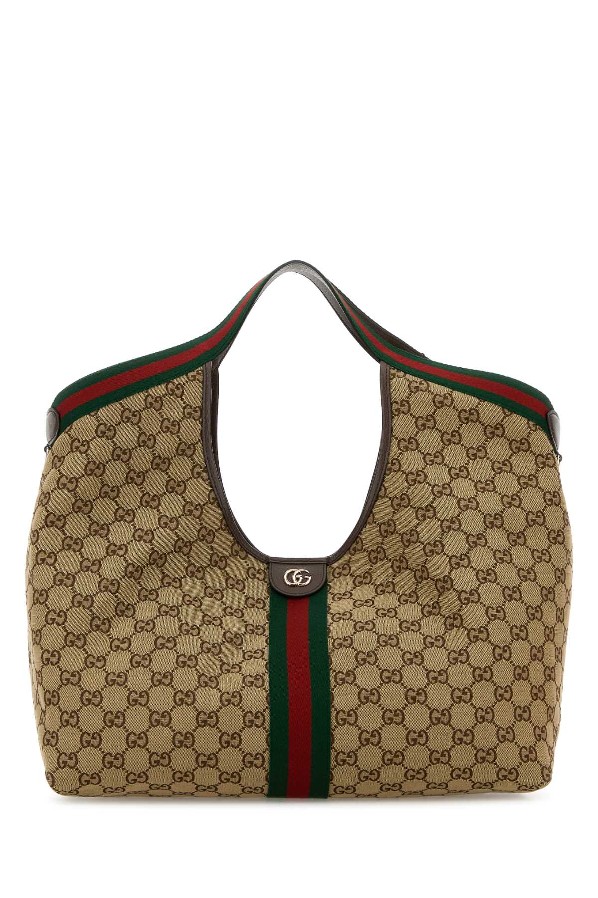 Gucci Women Gg Fabric Large Gucci Giglio Shopping Bag
