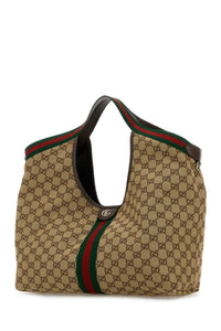 Gucci Women Gg Fabric Large Gucci Giglio Shopping Bag