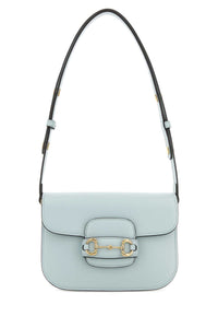 Gucci Women Pastel Light Blue Small Gucci Horsebit 1955 Shoulder Bag