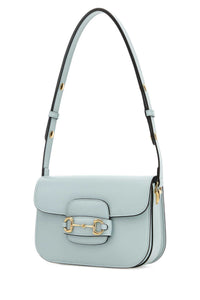 Gucci Women Pastel Light Blue Small Gucci Horsebit 1955 Shoulder Bag