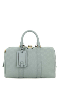 Gucci Women Pastel Light Blue Canvas Medium Ophidia Handbag