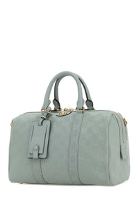 Gucci Women Pastel Light Blue Canvas Medium Ophidia Handbag