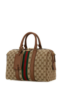 Gucci Women Gg Fabric Medium Ophidia Handbag