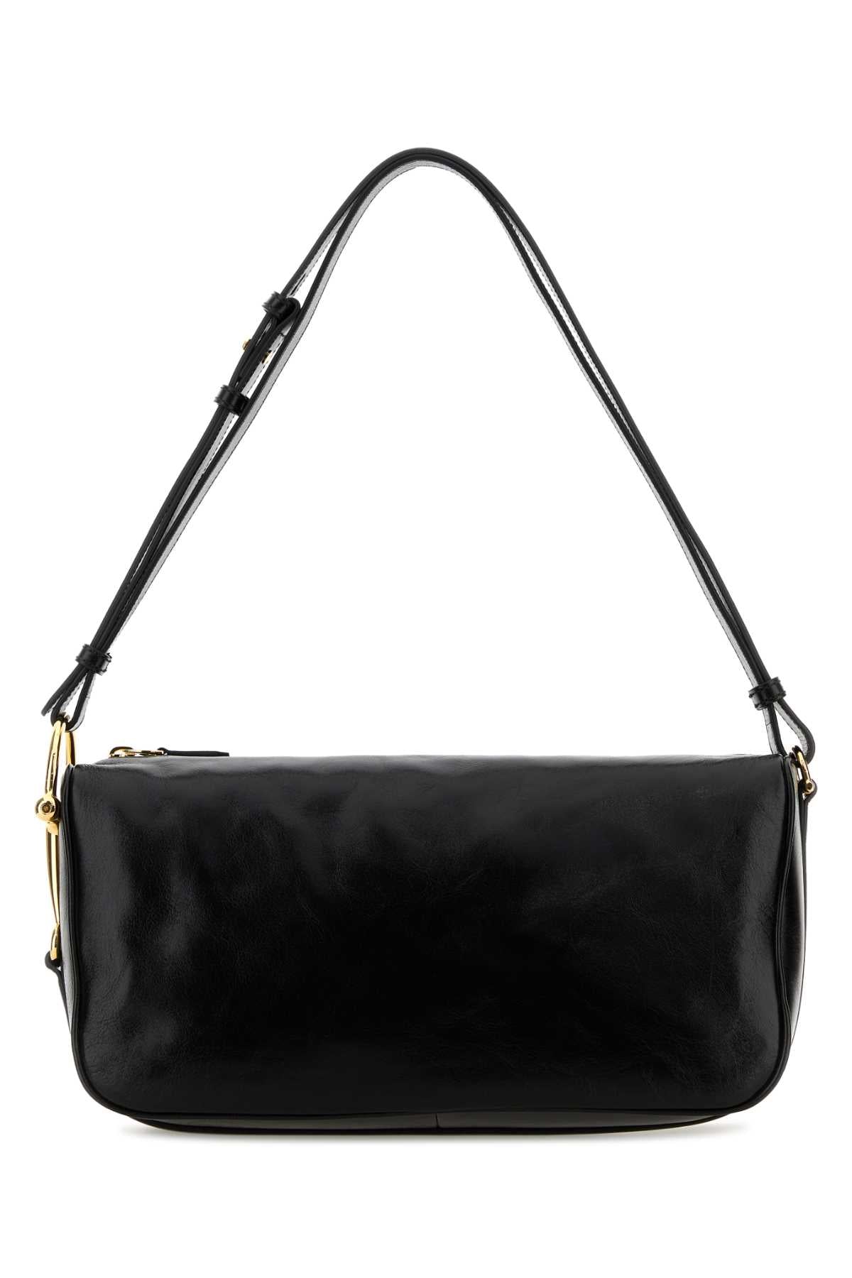 Gucci Women Black Leather Shoulder Bag
