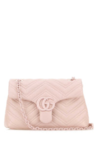 GUCCI Gucci Women Pink Nappa Leather Small Gg Marmont Shoulder Bag