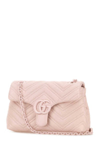 GUCCI Gucci Women Pink Nappa Leather Small Gg Marmont Shoulder Bag
