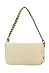 Gucci Women Ivory Leather Medium Gucci Half Horsebit Shoulder Bag
