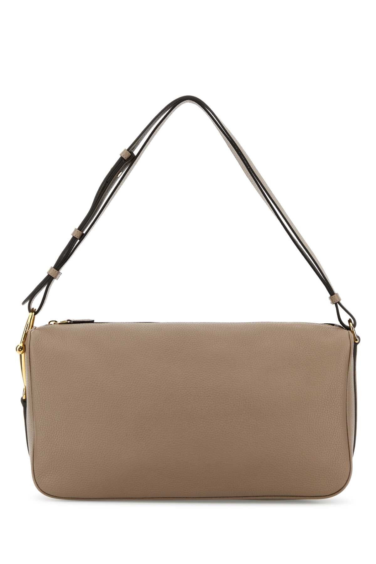 Gucci Women Dove Grey Leather Gucci Half Horsebit Shoulder Bag