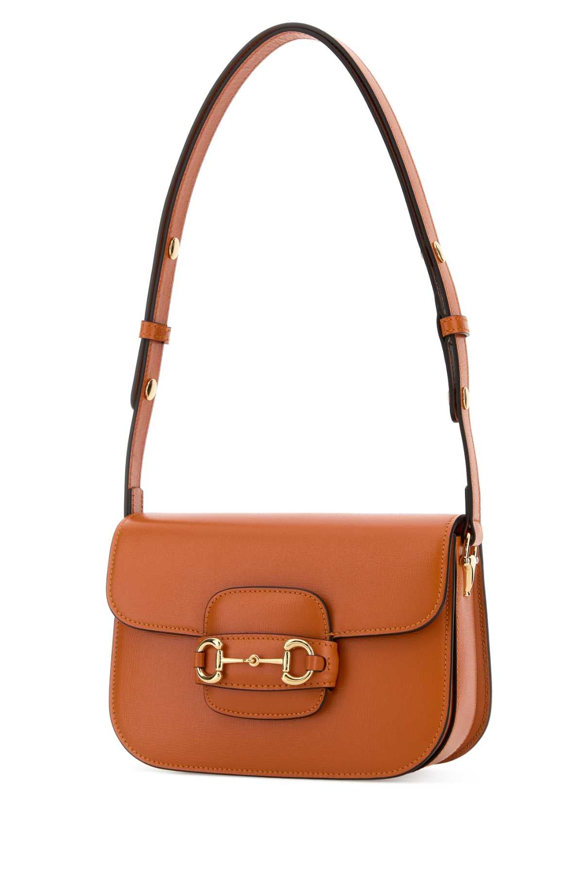 Gucci Women Orange Small Gucci Horsebit 1955 Shoulder Bag