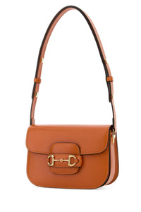 Gucci Women Orange Small Gucci Horsebit 1955 Shoulder Bag