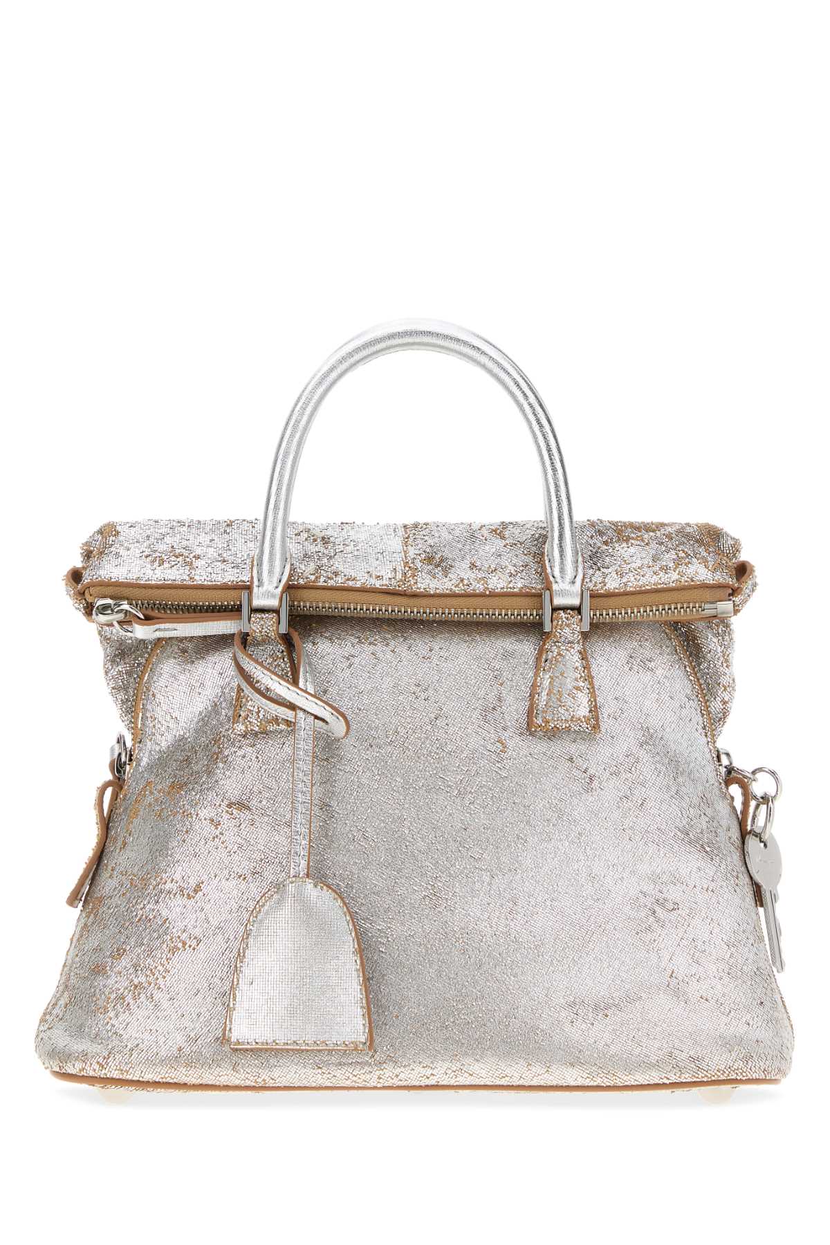 MAISON MARGIELA Maison Margiela Men Silver Leather Mini 5Ac Handbag