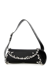 JIL SANDER Jil Sander Women Black Leather Small Cannolo Crossbody Bag