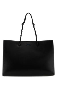 Jil Sander Women Black Leather Tangle Shopping Bag