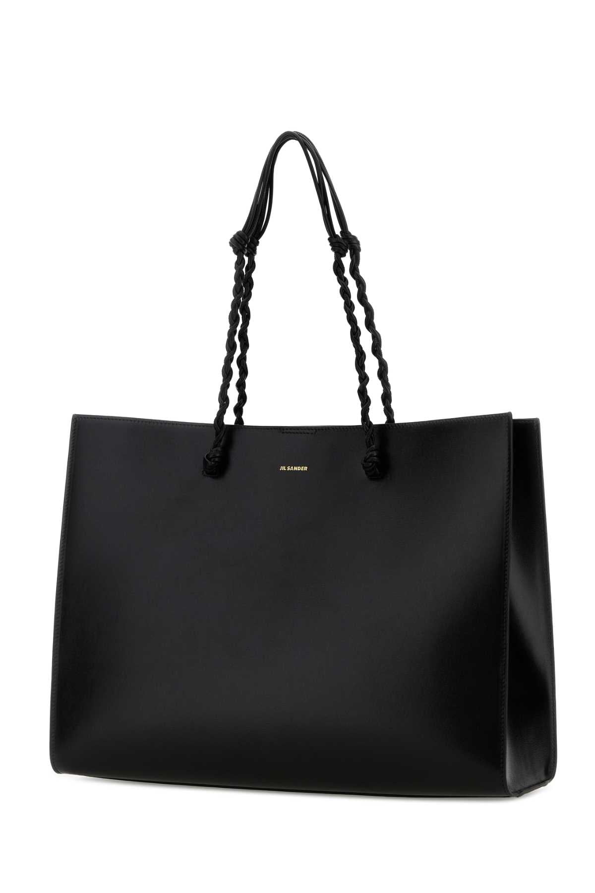 Jil Sander Women Black Leather Tangle Shopping Bag
