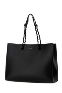Jil Sander Women Black Leather Tangle Shopping Bag