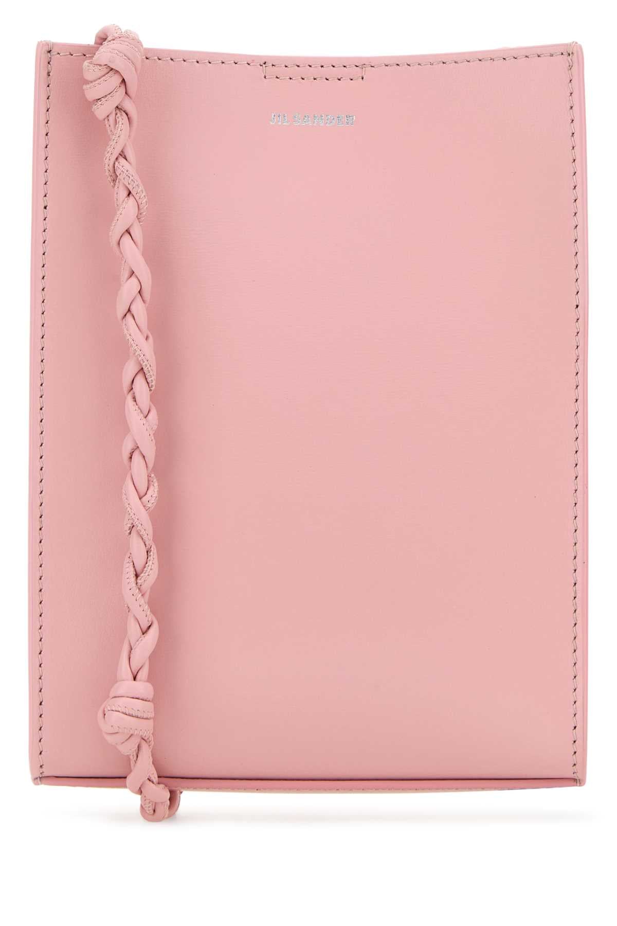 JIL SANDER Jil Sander Women Pink Leather Small Tangle Shoulder Bag