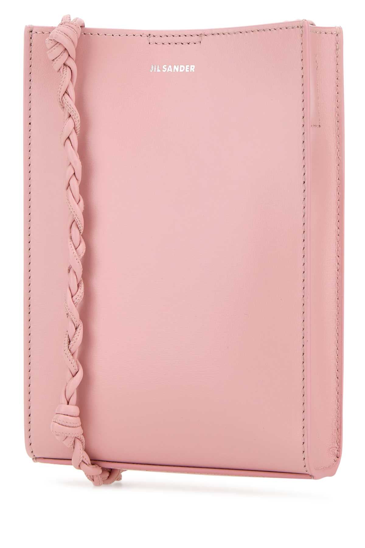 JIL SANDER Jil Sander Women Pink Leather Small Tangle Shoulder Bag