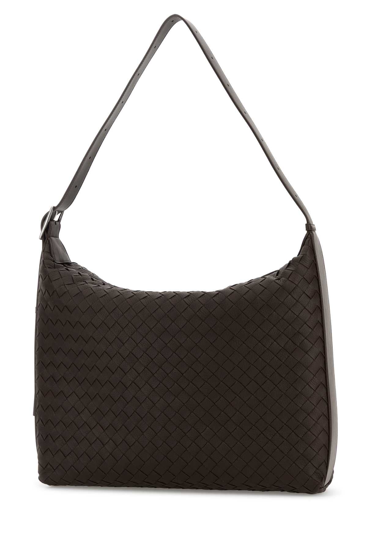 Bottega Veneta Men Brown Leather Traveller Shoulder Bag