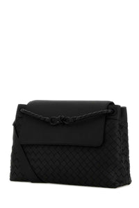Bottega Veneta Men Black Leather Medium Andiamo Crossbody Bag