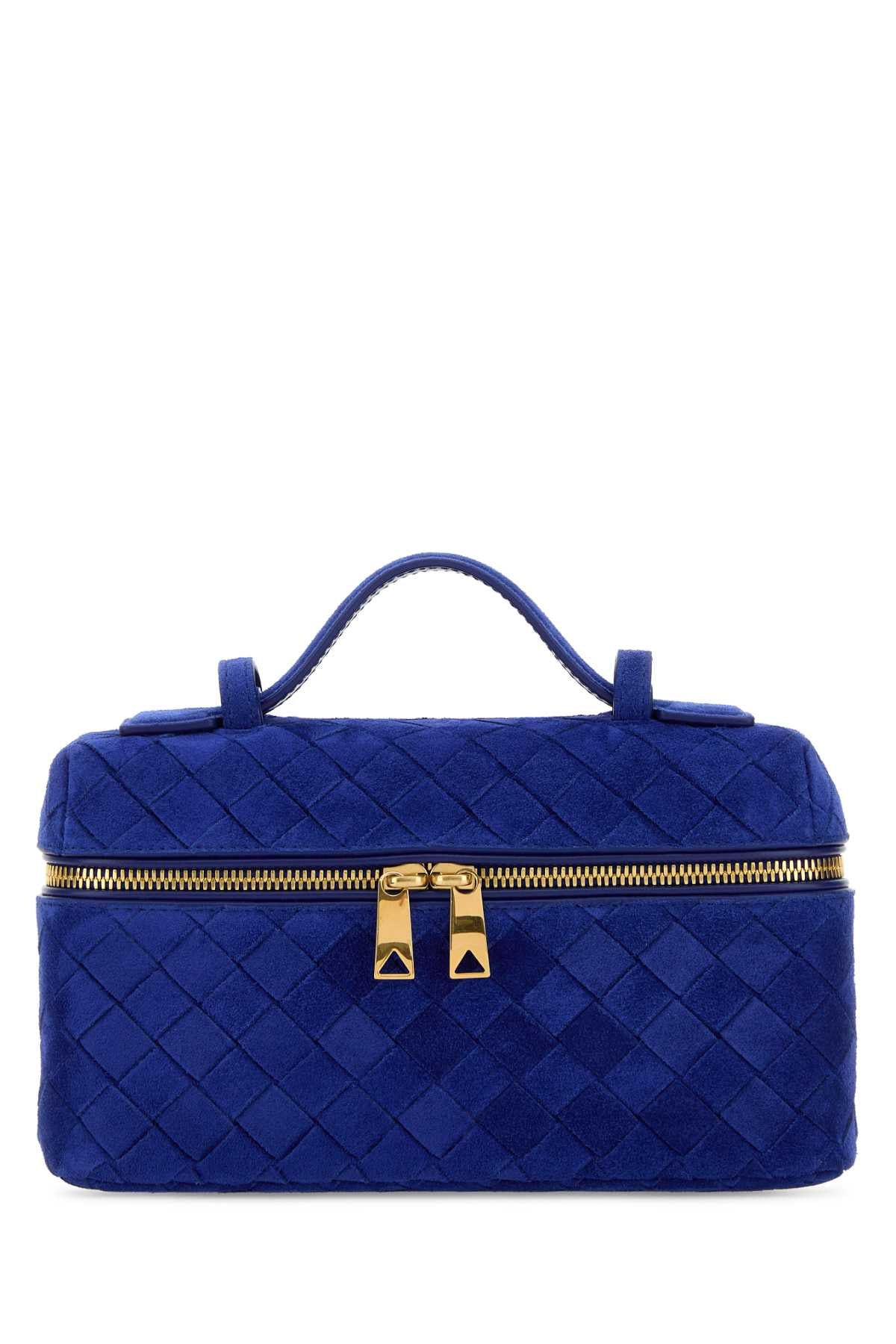 Bottega Veneta Women Blue Suede Bang Bang Handbag