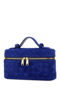 Bottega Veneta Women Blue Suede Bang Bang Handbag