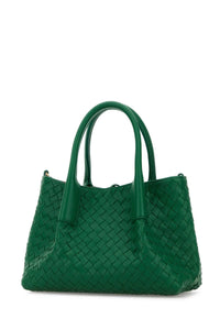 Bottega Veneta Women Green Leather Small Pinacoteca Shopping Bag