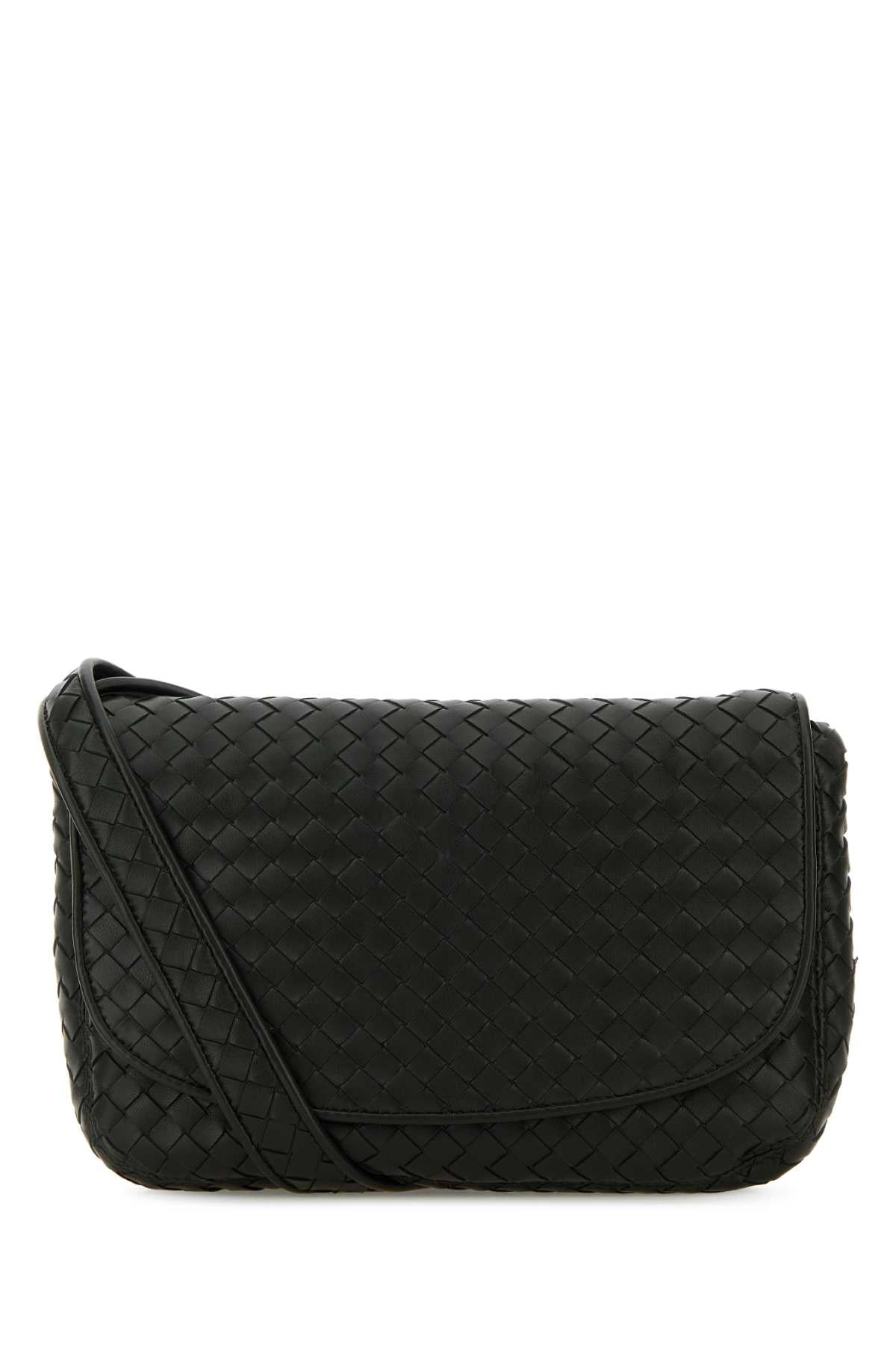 Bottega Veneta Men Dark Green Leather Crossbody Bag