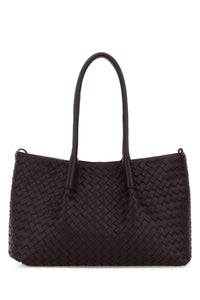 Bottega Veneta Women Grape Leather Pinacoteca Reversible Shopping Bag