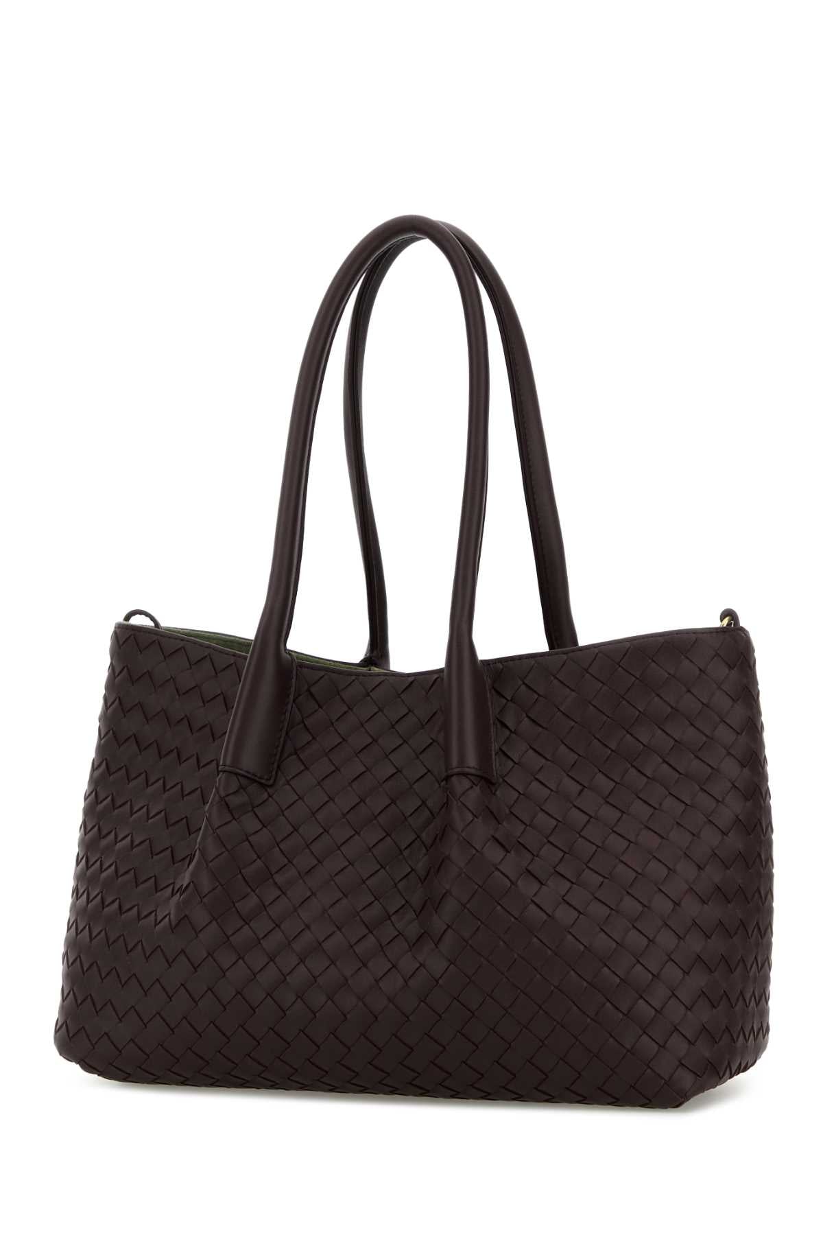 Bottega Veneta Women Grape Leather Pinacoteca Reversible Shopping Bag