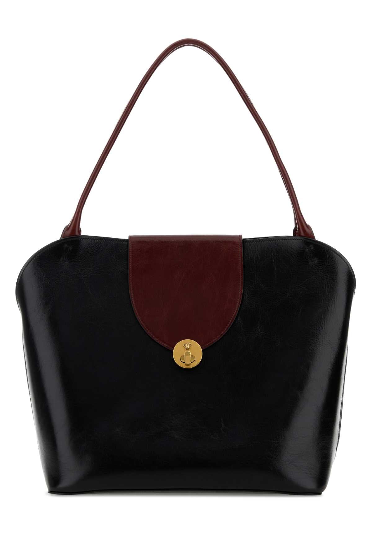 VERSACE Versace Women Black Leather Shopping Bag