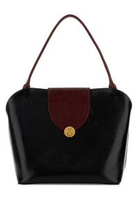 VERSACE Versace Women Black Leather Shopping Bag