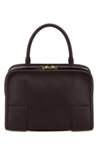 Loewe Women Dark Brown Leather Small Amazona Handbag
