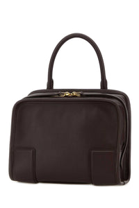 Loewe Women Dark Brown Leather Small Amazona Handbag