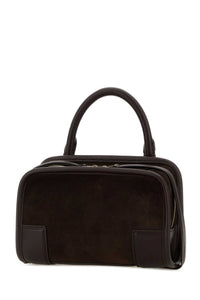 LOEWE Loewe Women Dark Brown Leather Mini Amazona Handbag