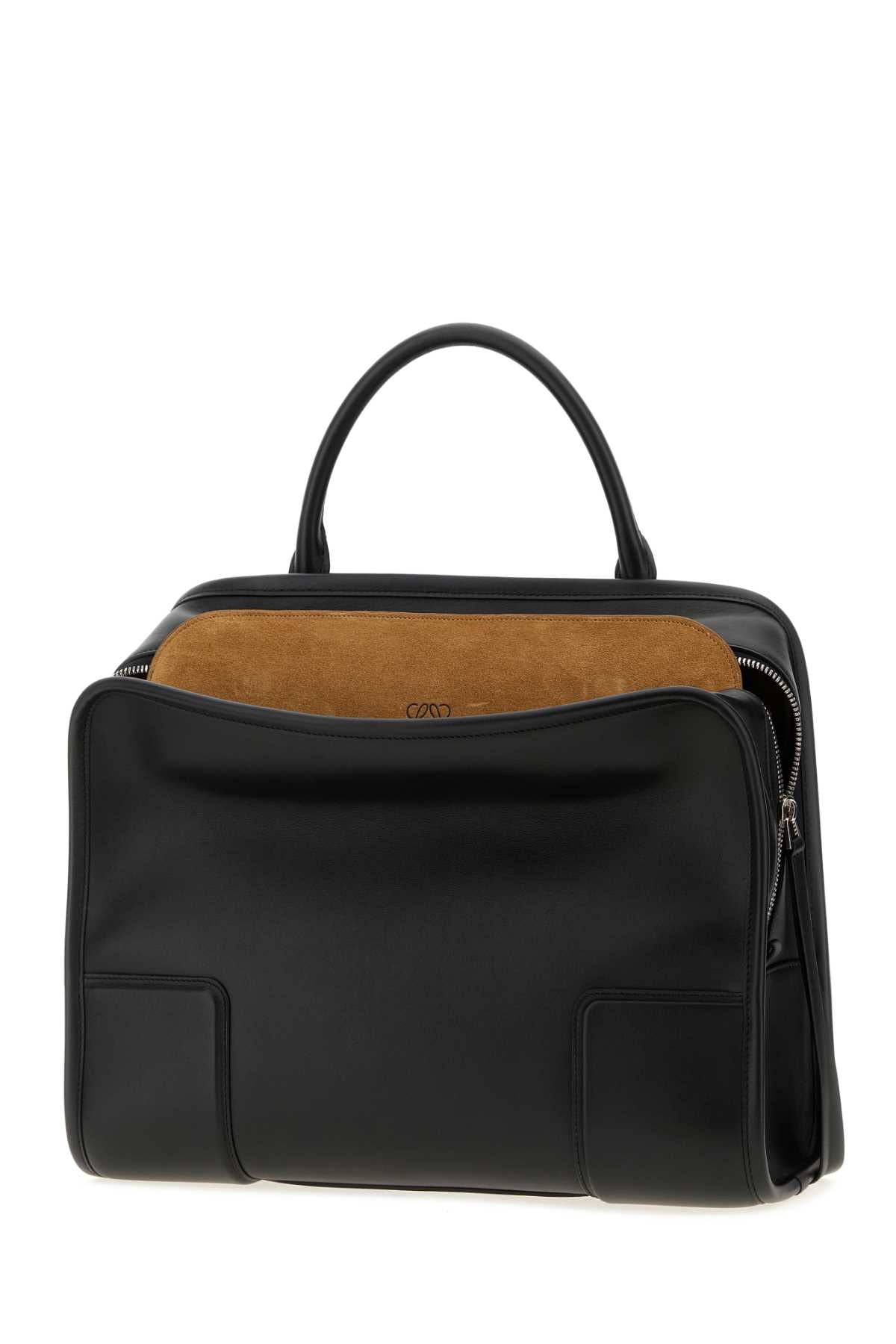 Loewe Women Black Leather Large Amazona 180 Handbag