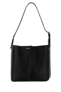 Loewe Women Black Leather Medium Bilbao Bucket Bag