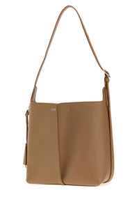 Loewe Women Camel Leather Medium Bilbao Bucket Bag