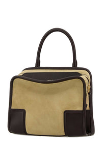 LOEWE Loewe Women Beige Suede Small Amazona 180 Handbag