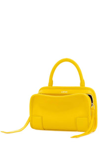 Loewe Women Yellow Leather Mini Amazona Handbag