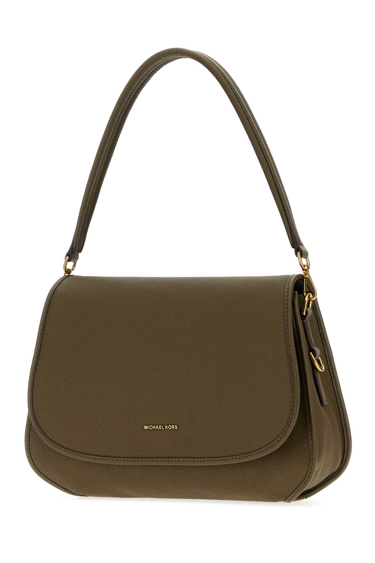 MICHAEL BY MICHAEL KORS Michael By Michael Kors Women Olive Green Leather Holmes Shoulder Bag